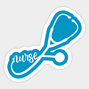 Stethoscope Nurse Script Gift Sticker